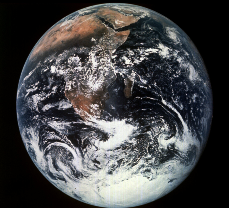 La Tierra desde el Apollo 17. AP